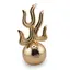 Statueta Feng Shui Minge de foc din metal auriu, 14cm