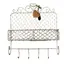 Decoratiune cuier metal alb