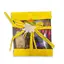 Cutie decorativa cu conifere, galben