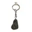 Breloc Obsidian fulg de nea piatra rulata 25mm