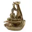 Suport ardere conuri parfumate cascada - backflow si betisoare parfumate, Buddha in meditatie auriu