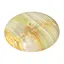 Suport rotund din Onix de Pakistan cu picioare metalice