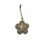 Decoratiune floare cu buline gri