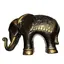 Statueta Elefant din alama cu trompa ridicata
