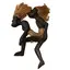 Statueta africana din lemn, lipiti