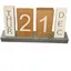 Calendar din lemn, placi