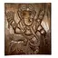 Tablou cu Ganesha din lemn, maro
