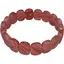 Bratara lata Rodocrozit sintetic oval pe elastic