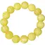 Bratara pe elastic cu margele galbene 14mm