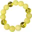 Bratara pe elastic cu margele galbene transparente si opace 14mm