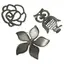 Brosa masiva din cupru argintat, diverse modele 7-8cm
