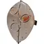 Inel reglabil Agat natural oval, metal argintiu si sarma