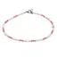 Bratara Coral roz sfere fatetate 2mm si perle de cultura 3mm