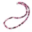 Colier Agat roz discuri fatetate 6mm si sfere fatetate 4mm