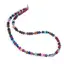 Colier Mix agate colorate discuri fatetate 6mm si sfere fatetate 4mm