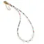 Colier mix cristale discuri 3mm , bumbi aurii si stelute Sidef