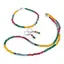 Set colier, bratara si cercei cu agatatoare Mix agate discuri fatetate, 4mm