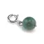 Pandantiv / Breloc cu Agat verde sfera, 10mm