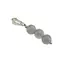 Pandantiv Cuart gri sfere, 6mm