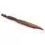 Cutit decorativ vintage din lemn sculptat manual, maner cu crocodil, 27,5cm