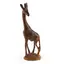 Figurina girafa vintage din lemn sculptat manual, 20cm