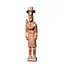 Statueta vintage din lemn sculptat, soldat cu palarie traditionala, 33,5cm