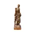 Statueta religioasa vintage din lemn sculptat manual, Calugar cu Prunc, 43cm