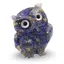 Bufnita din rasina cu spartura Lapis Lazuli si foita de aur, 6cm
