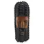 Decoratiune africana vintage din lemn sculptat manual, model barbat cu barba si par crestat, 28cm