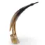 Figurina pasăre vintage din corn natural, cu cioc lung, 28cm