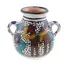 Vas decorativ vintage din ceramica pictata manual, motiv camila, 9cm