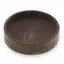 Bol rotund vintage mic din lemn sculptat manual, finisaj natural inchis, 12,5cm