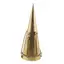 Stingator de lumanari vintage din alama, forma conica cu lant decorativ, 19,5cm