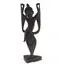 Statueta vintage din lemn sculptat manual, dansatoare asiatica, 22cm