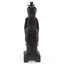 Statueta vintage din lemn sculptat manual, intelept asiatic, 30cm