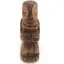 Statueta vintage din lemn sculptat manual, model tribal, 15cm