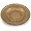 Farfurie vintage din alama gravata, model vegetal oriental, 29cm