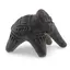 Figurina elefant vintage din lut cu motive tribale sculptate, 9cm