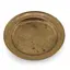 Farfurie mica din alama vintage, model rotund simplu, 11cm