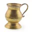 Cana vintage din alama cu maner simplu curbat, 8cm