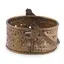 Galeata vintage din alama decorata cu maner mobil, 13cm