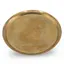 Tava rotunda vintage din alama, design simplu clasic, 20cm