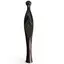Statueta vintage din lemn sculptat manual, figura feminina stilizat alungita, 40cm