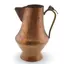 Cana vintage din cupru ciocanit, maner decorativ, 17cm
