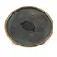 Tava decorativa vintage din alama, model geometric oriental emailat, 8cm
