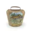 Clopot decorativ vintage din metal, model pictura alpina, 6cm