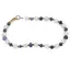 Bratara Cristal de stanca sfere 6mm si Safir albastru discuri fatetate 4-8mm cu Hematit sfere fatetate 2mm