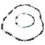Set bratara si colier Granat neuniform 6-8mm, Piatra Lunii si Aventurin dark sfere 3-4mm, Hematit fatetat si sfera cu zirconii 6mm