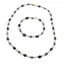 Set bratara si colier Piatra lunii sfere 5mm, Granat si Aventurin dark neuniform 5-8mm si Hematit auriu sfere fatetate 2mm