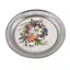 Suport pahar vintage din metal cu insertie flori colorate, 8,5cm